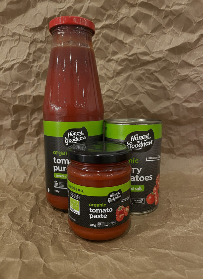 Organic Tomato Range — Passata, Paste & Tinned Tomatoes